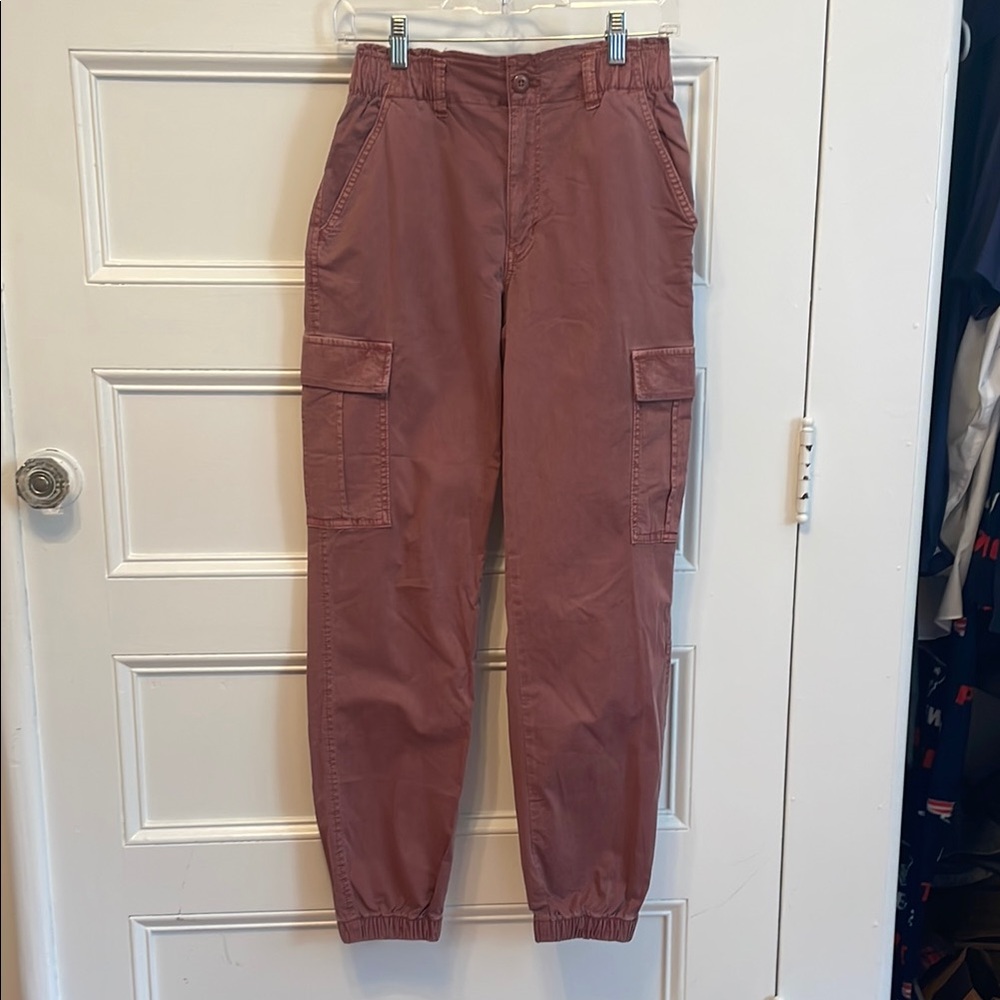 Womens Cargo Pants - Mauve